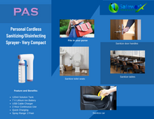 Load image into Gallery viewer, PAS Personal Cordless Sanitizing/Disinfecting Sprayer- Very Compact
