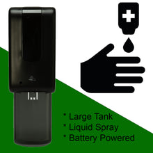 Load image into Gallery viewer, Touchless Wall Mounted Battery-Operated Refillable Liquid Hand Sanitizer Dispenser with Drip Tray
