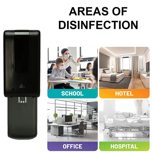 Touchless Wall Mounted Battery-Operated Refillable Liquid Hand Sanitizer Dispenser with Drip Tray