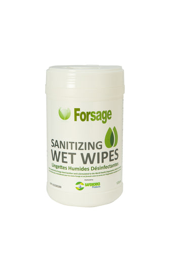 Forsage Surface and Hand Sanitizing Wet Wipes Case of 24
