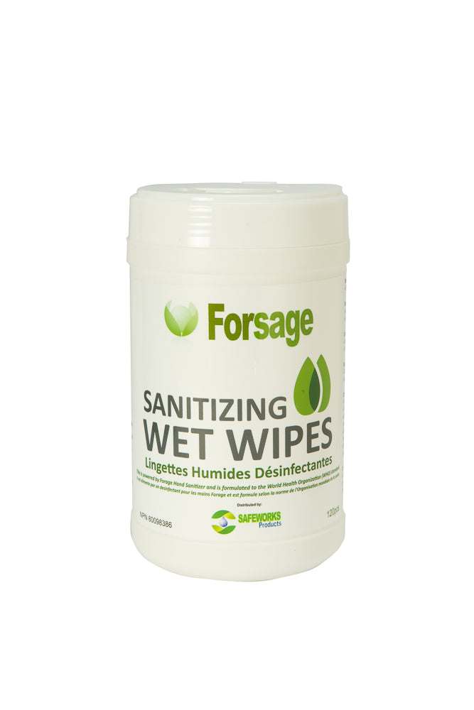 Forsage Surface and Hand Sanitizing Wet Wipes Case of 24